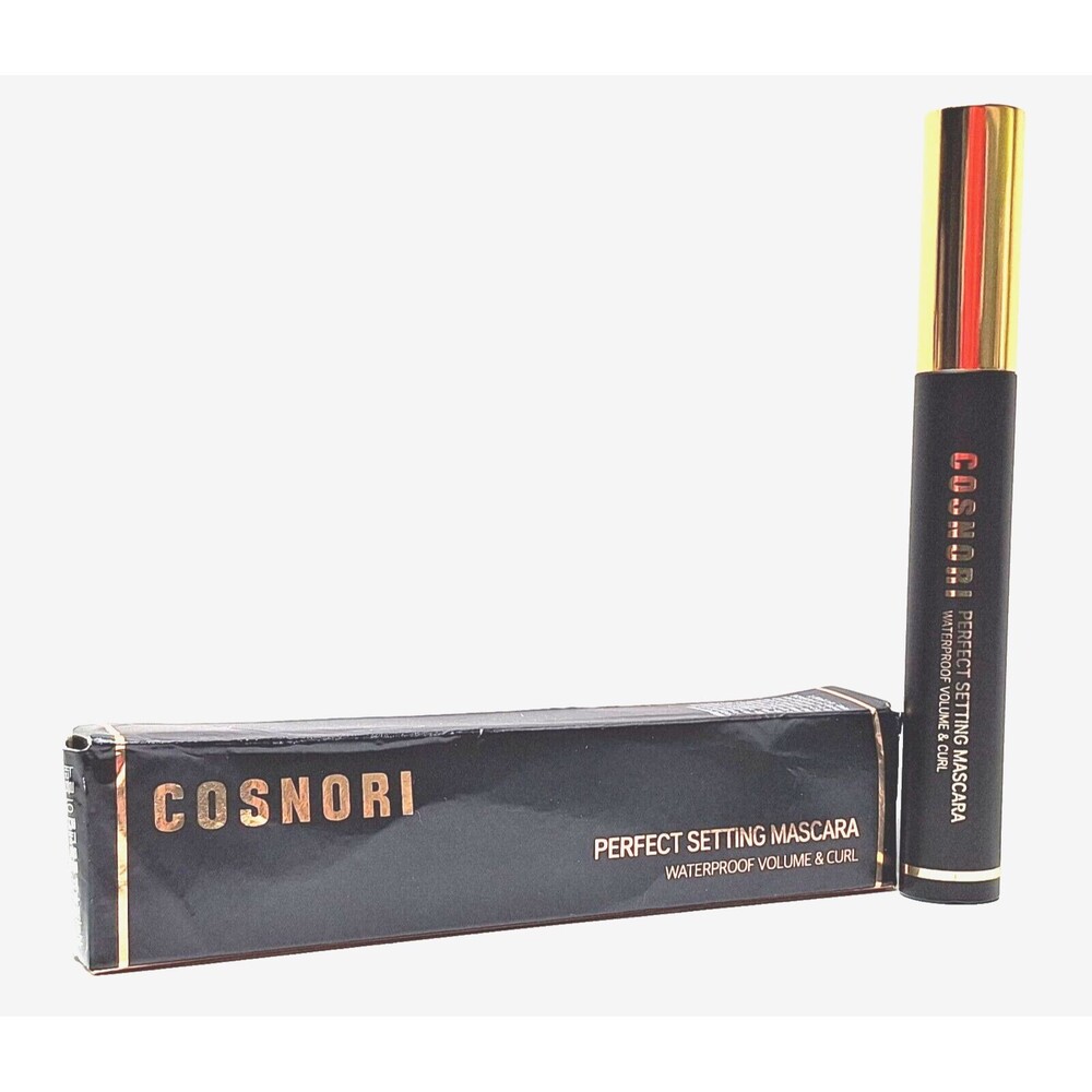 NEW Perfect Setting Waterproof Mascara 01-Glam Black 0.24 fl oz Cosnori Korea